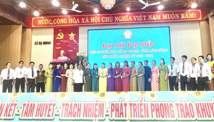 Hội Khuyến học xã Đạ Huoai (Lâm Đồng) tổ chức Đại hội đại biểu lần thứ I, nhiệm kỳ 2026-2031 - Ảnh 6.
