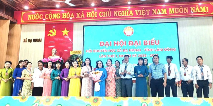 Hội Khuyến học xã Đạ Huoai (Lâm Đồng) tổ chức Đại hội đại biểu lần thứ I, nhiệm kỳ 2026-2031 - Ảnh 5.