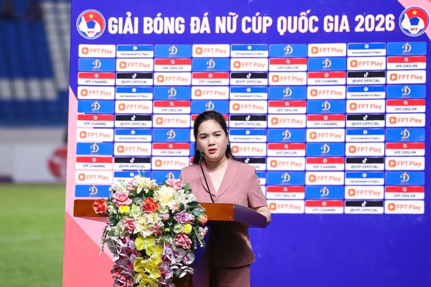 Th&aacute;i Nguy&ecirc;n tưng bừng khai mạc "Giải B&oacute;ng đ&aacute; nữ C&uacute;p Quốc gia 2026" - Ảnh 3.