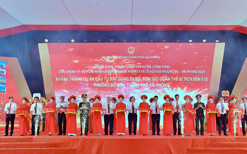 Hải Ph&ograve;ng đồng loạt khởi c&ocirc;ng, kh&aacute;nh th&agrave;nh 14 c&ocirc;ng tr&igrave;nh, dự &aacute;n trọng điểm - Ảnh 2.