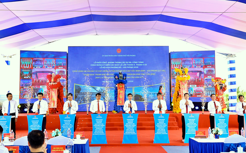Hải Ph&ograve;ng đồng loạt khởi c&ocirc;ng, kh&aacute;nh th&agrave;nh 14 c&ocirc;ng tr&igrave;nh, dự &aacute;n trọng điểm - Ảnh 4.