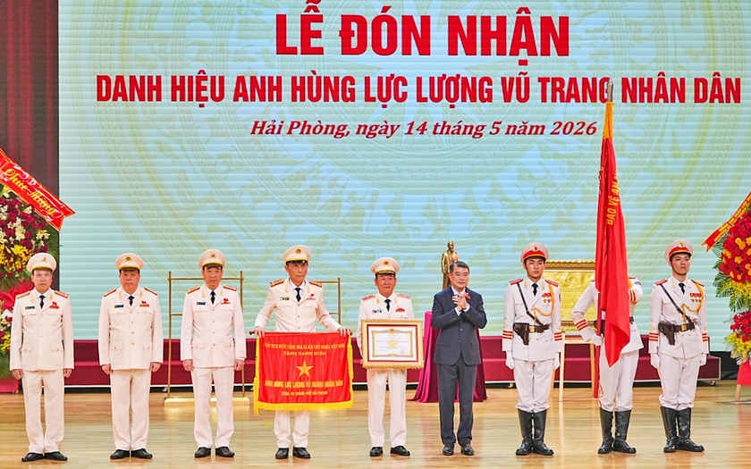 C&ocirc;ng an th&agrave;nh phố Hải Ph&ograve;ng đ&oacute;n nhận Danh hiệu Anh h&ugrave;ng Lực lượng vũ trang Nh&acirc;n d&acirc;n - Ảnh 2.