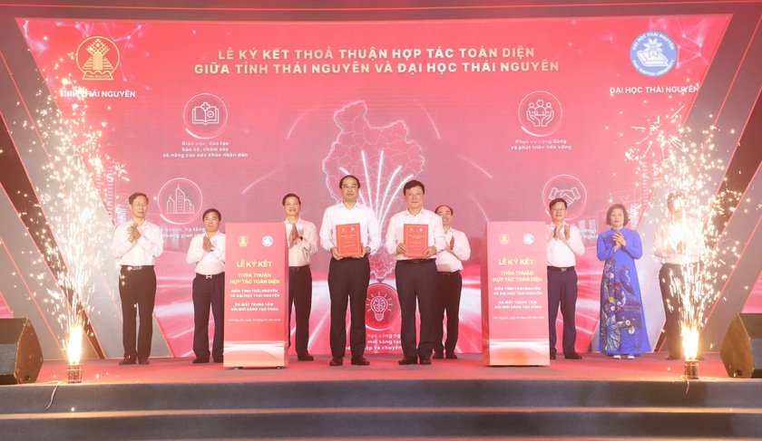 K&yacute; kết Thỏa thuận hợp t&aacute;c to&agrave;n diện giữa tỉnh Th&aacute;i Nguy&ecirc;n v&agrave; Đại học Th&aacute;i Nguy&ecirc;n - Ảnh 7.