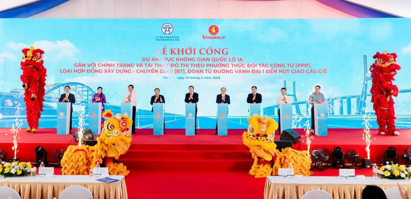 Khởi c&ocirc;ng Dự &aacute;n mở rộng Quốc lộ 1A kiến tạo trục giao th&ocirc;ng hiện đại bậc nhất Việt Nam- Ảnh 1.