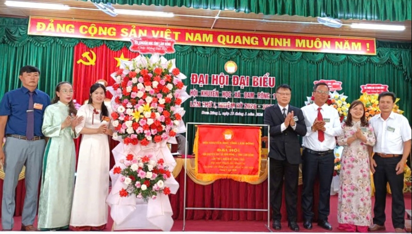 Hội Khuyến học xã Đam Rông 1 (Lâm Đồng) tổ chức Đại hội đại biểu lần thứ I - Ảnh 1.