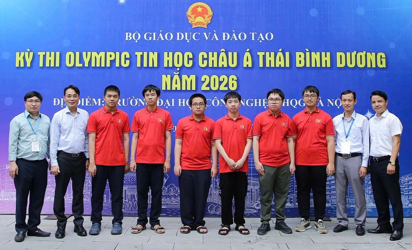 Việt Nam gi&agrave;nh 2 Huy chương V&agrave;ng Olympic Tin học Ch&acirc;u &Aacute; Th&aacute;i B&igrave;nh Dương năm 2026 - Ảnh 1.