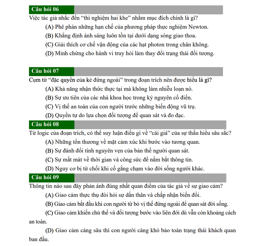 C&ocirc;ng bố đề tham khảo b&agrave;i thi đ&aacute;nh gi&aacute; năng lực v&agrave;o 23 trường qu&acirc;n đội - Ảnh 7.