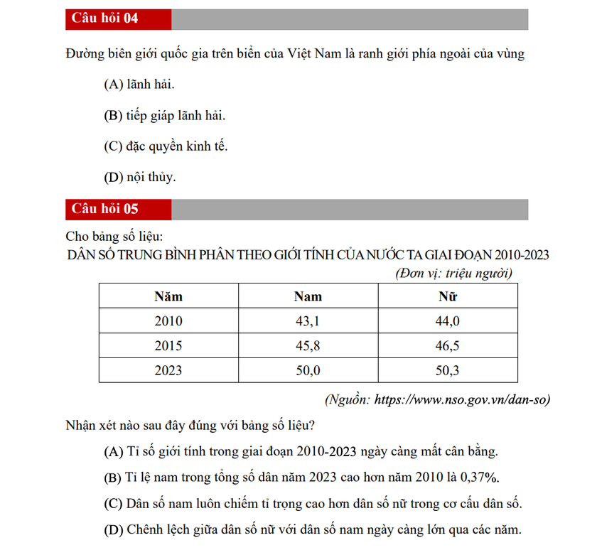 C&ocirc;ng bố đề tham khảo b&agrave;i thi đ&aacute;nh gi&aacute; năng lực v&agrave;o 23 trường qu&acirc;n đội - Ảnh 19.