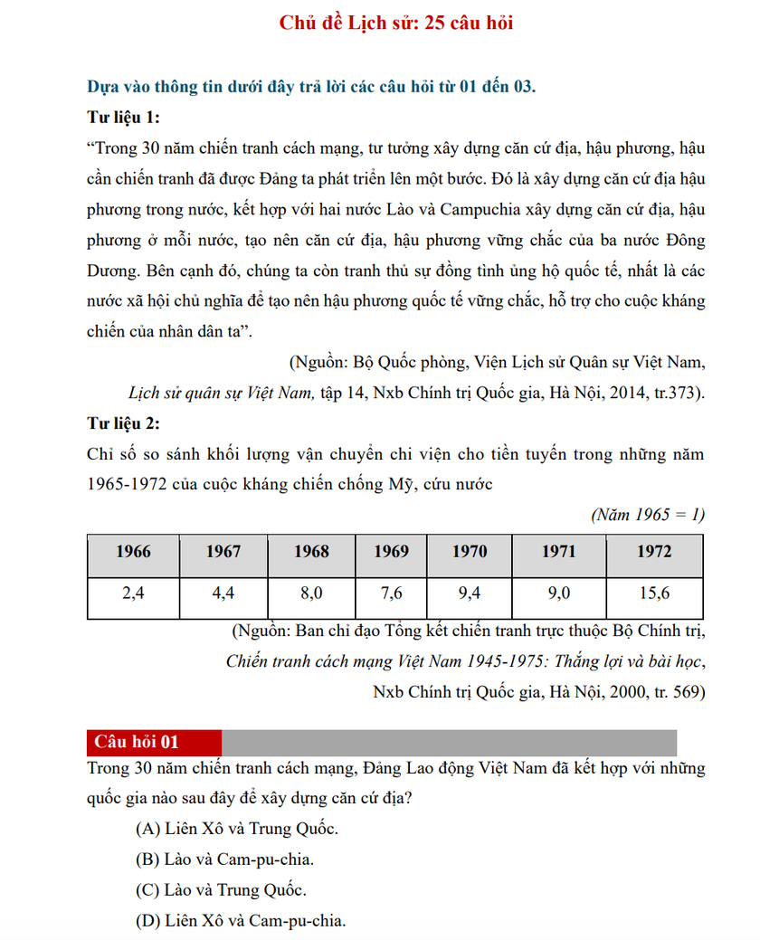 C&ocirc;ng bố đề tham khảo b&agrave;i thi đ&aacute;nh gi&aacute; năng lực v&agrave;o 23 trường qu&acirc;n đội - Ảnh 16.