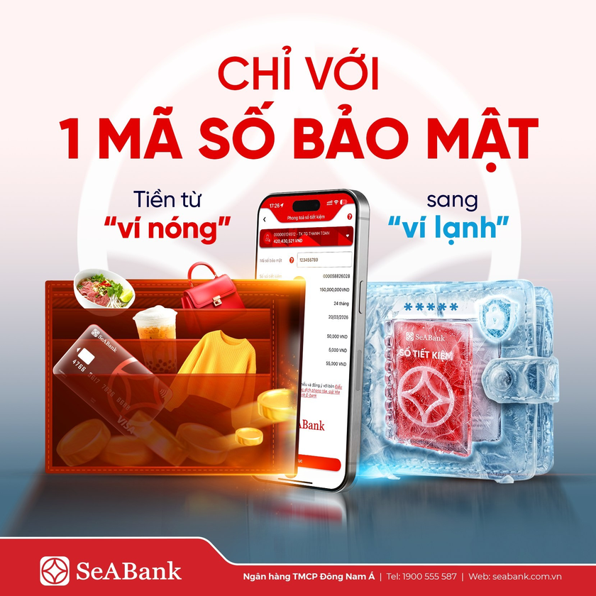 SeABank tăng lớp bảo vệ tiền gửi online trước lừa đảo công nghệ cao- Ảnh 1. SeABank tăng lớp bảo vệ tiền gửi online trước lừa đảo công nghệ cao- Ảnh 1.