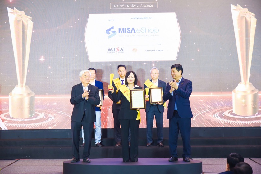 MISA eShop vinh dự đạt giải thưởng Sao Khu&ecirc; v&agrave; ghi danh Bản đồ Giải ph&aacute;p C&ocirc;ng nghệ số Việt Nam 2026- Ảnh 2.