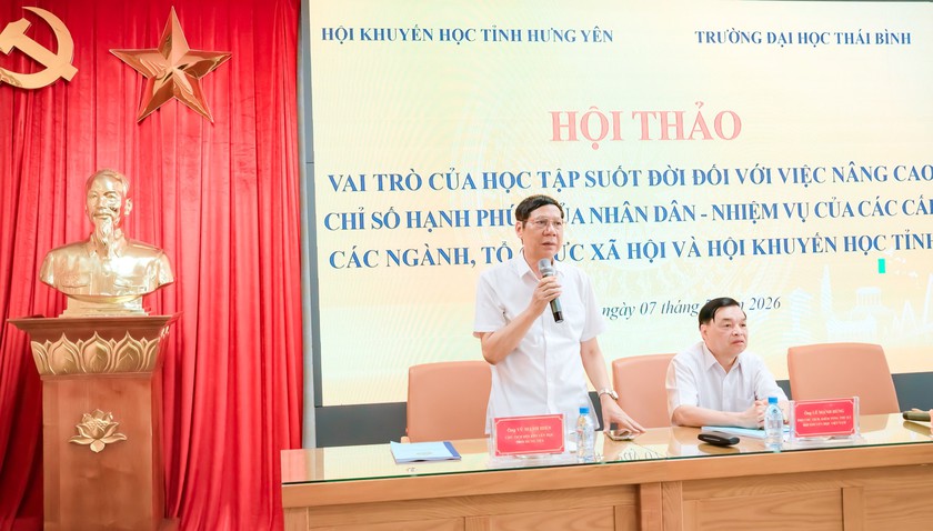 Hội Khuyến học tỉnh Hưng Y&ecirc;n th&uacute;c đẩy học tập suốt đời để n&acirc;ng cao chỉ số hạnh ph&uacute;c cho nh&acirc;n d&acirc;n - Ảnh 2.