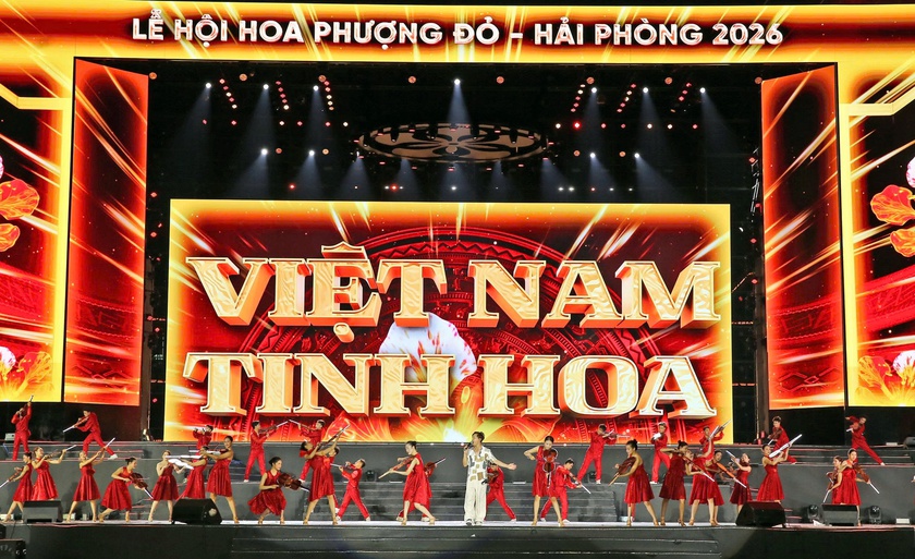 Tất cả đ&atilde; sẵn s&agrave;ng cho đ&ecirc;m khai mạc Lễ hội Hoa phượng Đỏ - Hải Ph&ograve;ng 2026 - Ảnh 2.