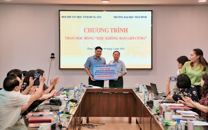 Hội Khuyến học c&aacute;c tỉnh, th&agrave;nh phố Cụm II giao ban tại Trường Đại học Th&aacute;i B&igrave;nh - Ảnh 11.