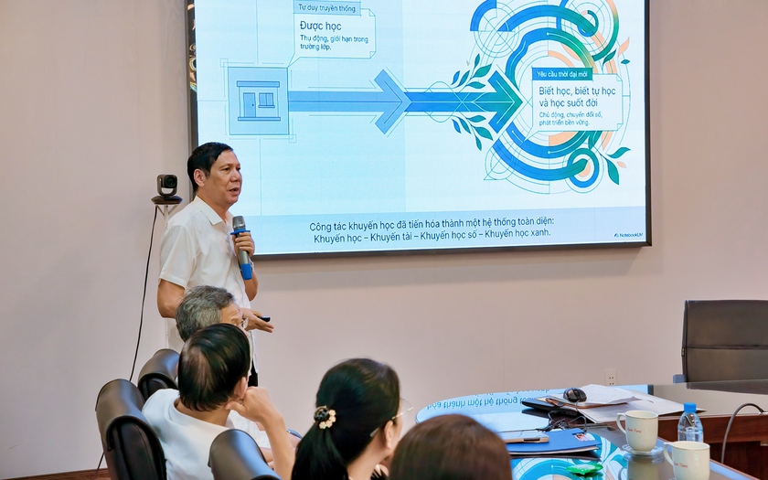 Hội Khuyến học c&aacute;c tỉnh, th&agrave;nh phố Cụm II giao ban tại Trường Đại học Th&aacute;i B&igrave;nh - Ảnh 2.