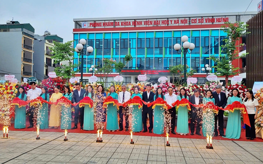 Bệnh viện Đại học Y H&agrave; Nội khai trương Ph&ograve;ng kh&aacute;m Đa khoa cơ sở Vĩnh Hưng - Ảnh 1.