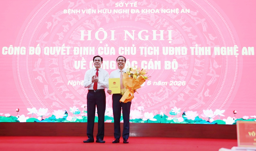 Bệnh viện Hữu nghị Đa khoa Nghệ An có tân giám đốc - Ảnh 1.