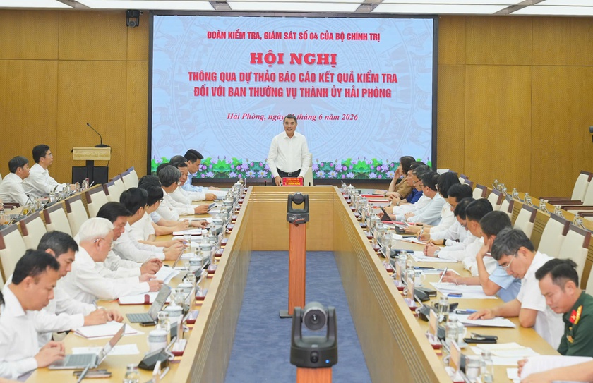 Thủ tướng Chính phủ chủ trì Hội nghị thông qua Dự thảo báo cáo kết quả kiểm tra đối với BTVThành ủy Hải Phòng - Ảnh 1.