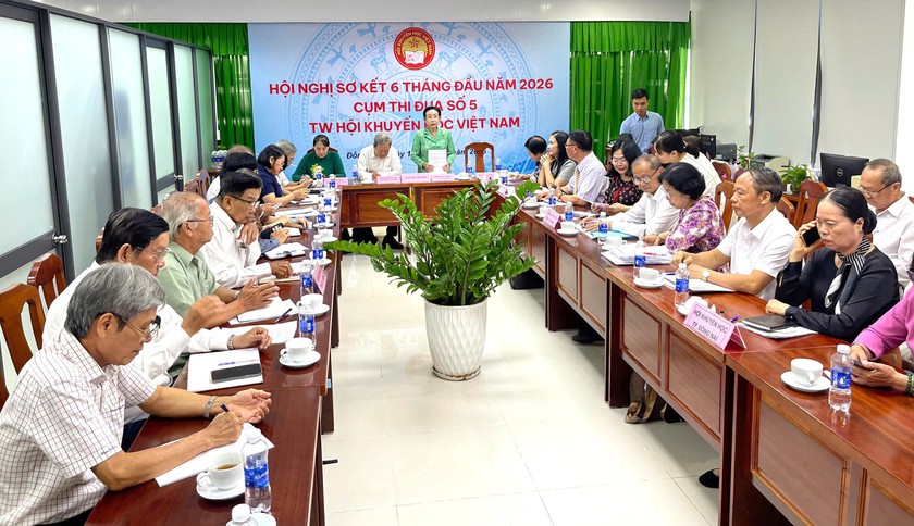 Khuyến học Cụm thi đua số 5 chủ động th&iacute;ch ứng m&ocirc; h&igrave;nh mới, n&acirc;ng cao chất lượng hoạt động - Ảnh 2.