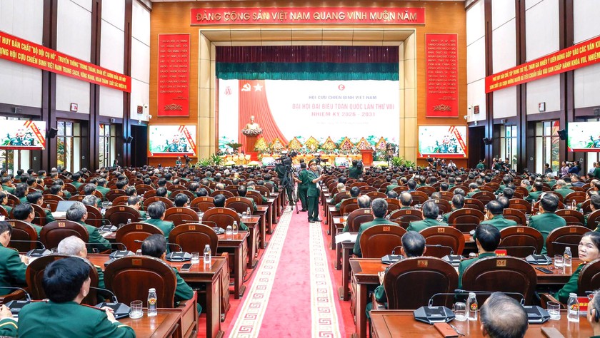Khai mạc Đại hội đại biểu toàn quốc Hội Cựu chiến binh Việt Nam lần thứ VIII - Ảnh 4.