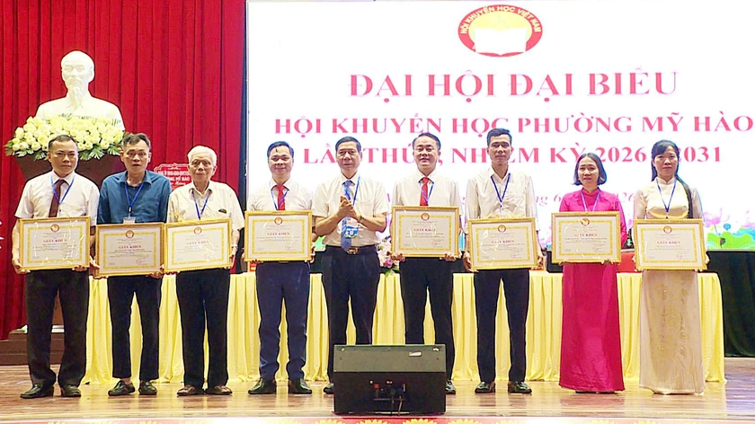 Đại hội Hội Khuyến học Mỹ H&agrave;o (Hưng Y&ecirc;n) - Ảnh 7.