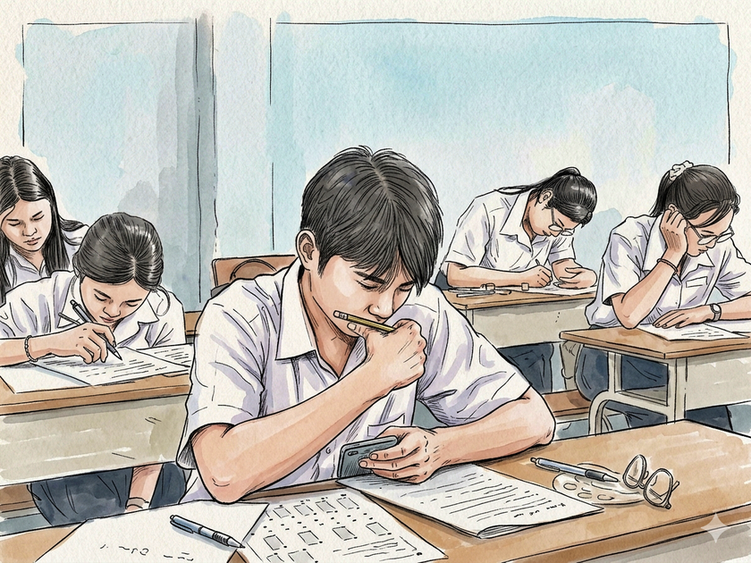 Khi mạng x&atilde; hội vạch trần những g&oacute;c khuất trường thi - Ảnh 1.
