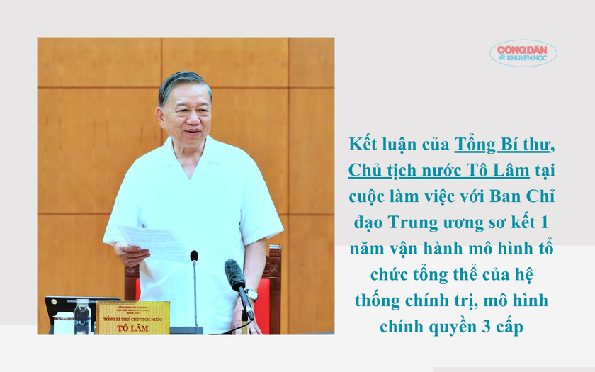 Kết luận của Tổng B&iacute; thư, Chủ tịch nước sơ kết 1 năm tổ chức hệ thống ch&iacute;nh trị, m&ocirc; h&igrave;nh ch&iacute;nh quyền 3 cấp - Ảnh 1.