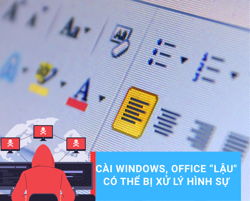 Phạt tù tới 3 năm đối với hành vi vi phạm bản quyền Windows, Office - Ảnh 1.