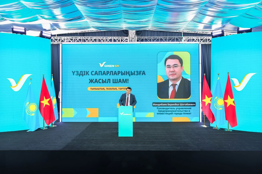 Green SM ch&iacute;nh thức ra mắt dịch vụ gọi xe thuần điện tại Kazakhstan- Ảnh 3.