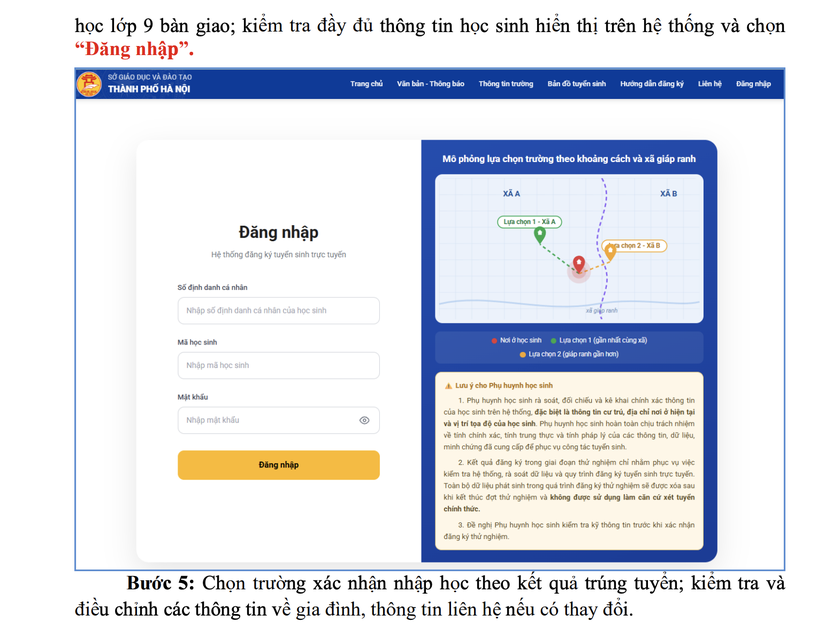 7 bước x&aacute;c nhận nhập học lớp 10 c&ocirc;ng lập H&agrave; Nội năm 2026 - Ảnh 3.