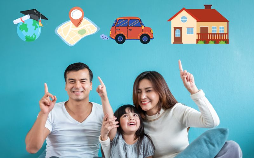 Quản lý tài chính gia đình cần xác định rõ mục tiêu dài hạn và ngắn hạn. Ảnh minh hoạ: ACB