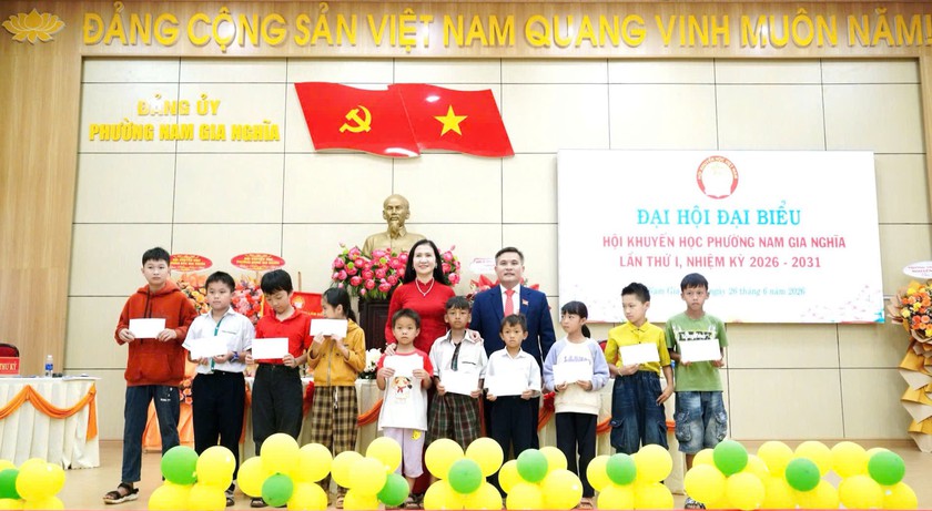 Đại hội Hội Khuyến học phường Nam Gia Nghĩa (L&acirc;m Đồng) lần thứ I quyết t&acirc;m x&acirc;y dựng tổ chức Hội vững mạnh - Ảnh 3.