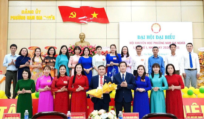Đại hội Hội Khuyến học phường Nam Gia Nghĩa (L&acirc;m Đồng) lần thứ I quyết t&acirc;m x&acirc;y dựng tổ chức Hội vững mạnh - Ảnh 4.
