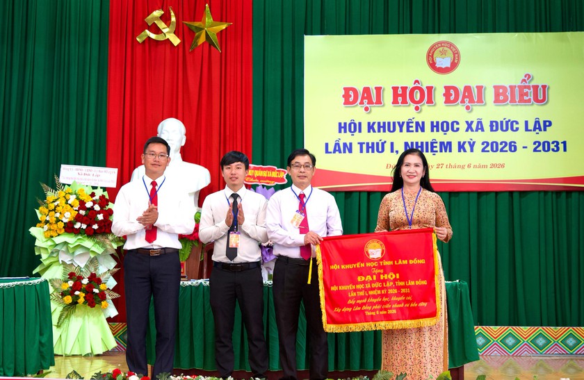 Đại hội Hội Khuyến học x&atilde; Đức Lập nhiệm kỳ 2026-2031 đo&agrave;n kết, đổi mới, n&acirc;ng cao chất lượng x&atilde; hội học tập - Ảnh 1.