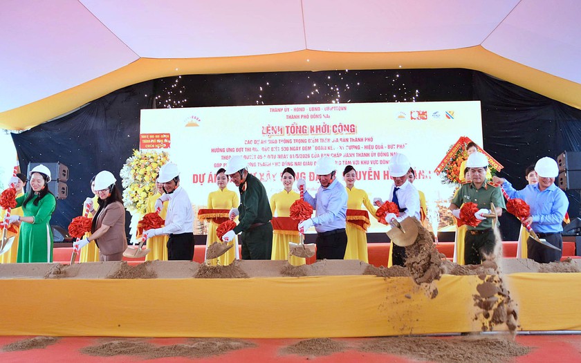 Đồng Nai khởi c&ocirc;ng 3 dự &aacute;n hạ tầng kết nối s&acirc;n bay Long Th&agrave;nh - Ảnh 1.