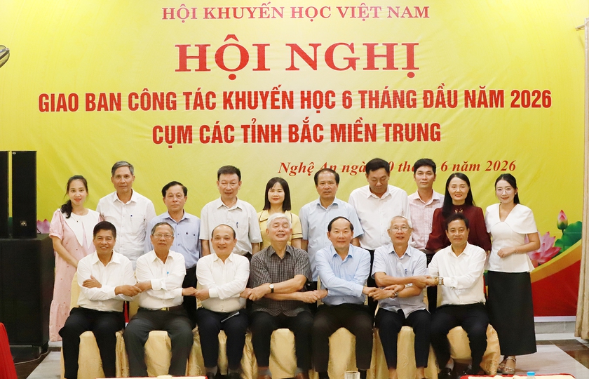 Giao ban c&ocirc;ng t&aacute;c khuyến học, khuyến t&agrave;i 5 tỉnh Bắc miền Trung - Ảnh 11.