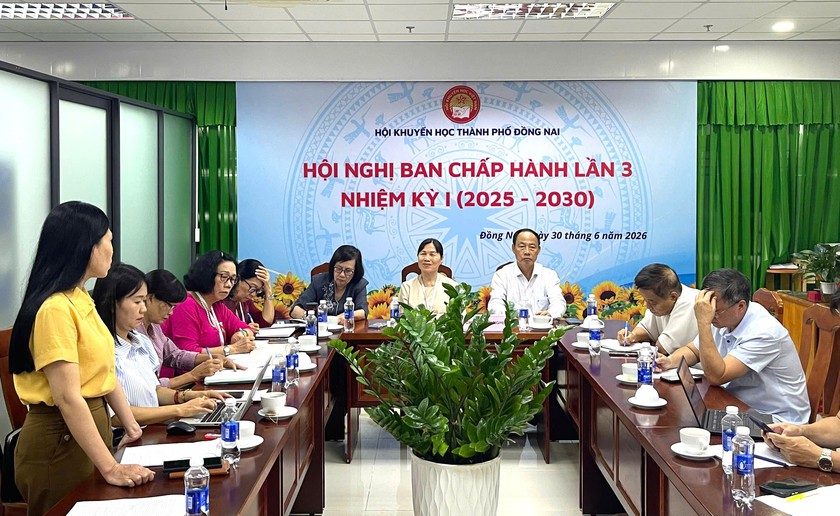 Hội Khuyến học th&agrave;nh phố Đồng Nai tổ chức Hội nghị Ban Chấp h&agrave;nh lần thứ 3 - Ảnh 3.