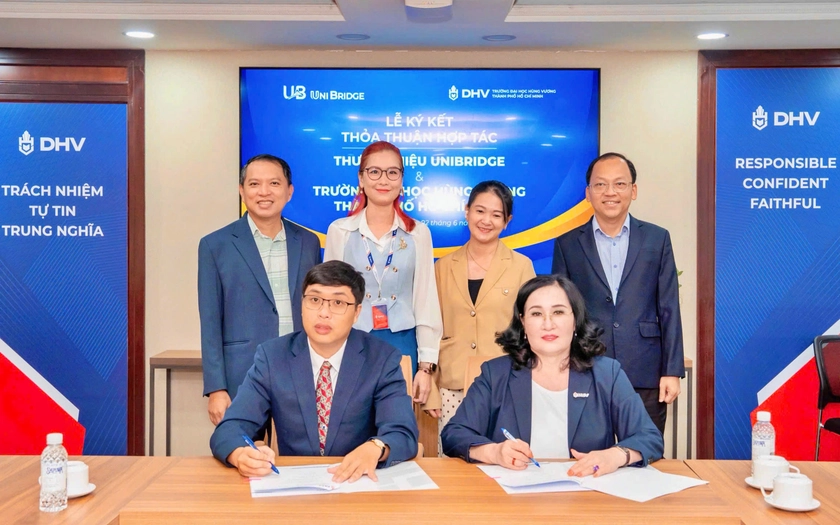Trường Đại học H&ugrave;ng Vương Th&agrave;nh phố Hồ Ch&iacute; Minh v&agrave; UniBridge hợp t&aacute;c hỗ trợ học ph&iacute; cho t&acirc;n sinh vi&ecirc;n - Ảnh 2.