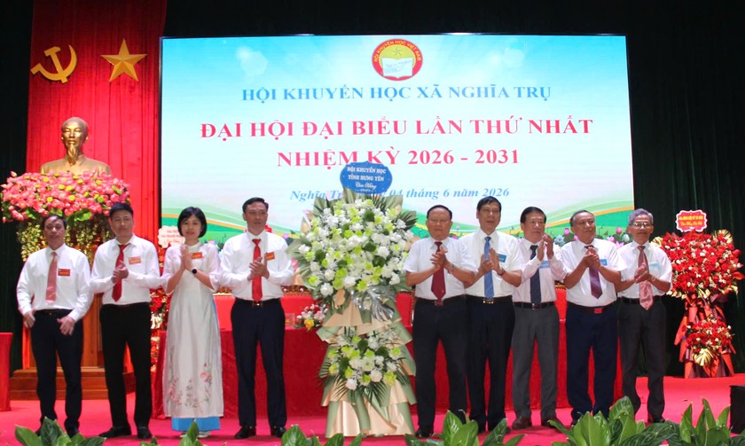 Đại hội Khuyến học x&atilde; Nghĩa Trụ (Hưng Y&ecirc;n) lần thứ I huy động tr&ecirc;n 400 triệu đồng cho Quỹ Khuyến học - Ảnh 1.