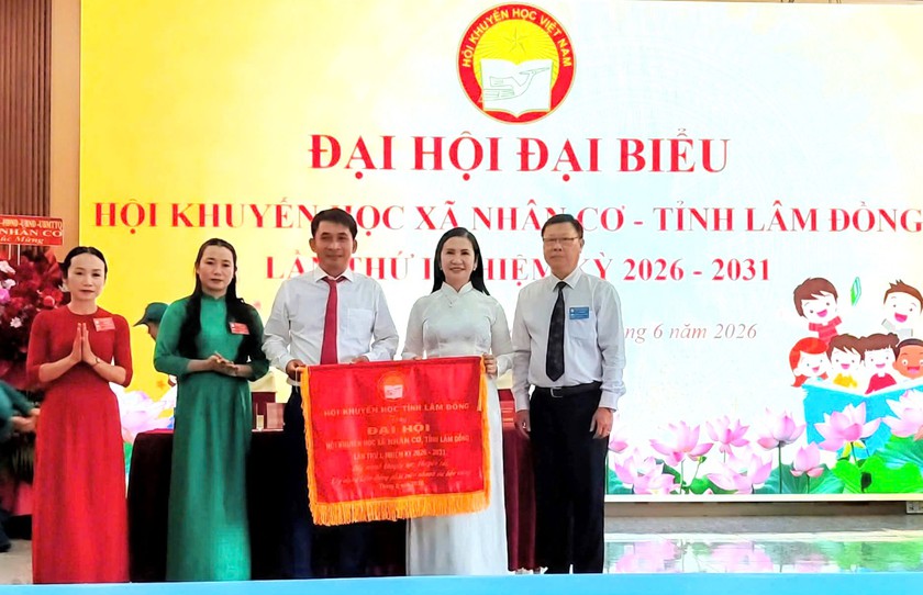 Hội Khuyến học x&atilde; Nh&acirc;n Cơ (L&acirc;m Đồng) đẩy mạnh khuyến học, khuyến t&agrave;i, x&acirc;y dựng x&atilde; hội học tập - Ảnh 1.