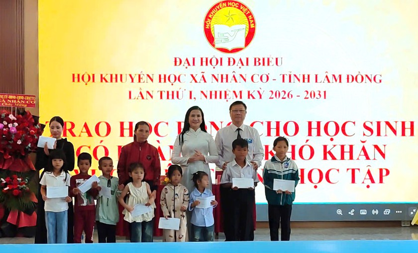 Hội Khuyến học x&atilde; Nh&acirc;n Cơ (L&acirc;m Đồng) đẩy mạnh khuyến học, khuyến t&agrave;i, x&acirc;y dựng x&atilde; hội học tập - Ảnh 4.