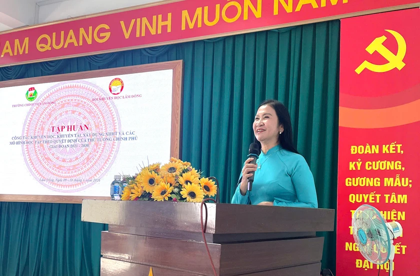 Hội Khuyến học L&acirc;m Đồng tập huấn n&acirc;ng cao năng lực c&ocirc;ng t&aacute;c khuyến học tại khu vực B&igrave;nh Thuận - Ảnh 1.