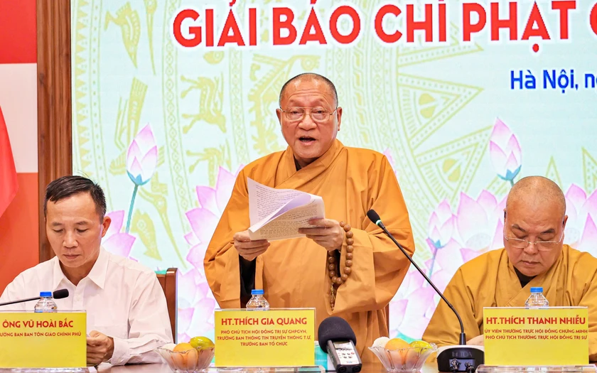 Trao giải Báo chí Phật giáo toàn quốc - Ảnh 1.
