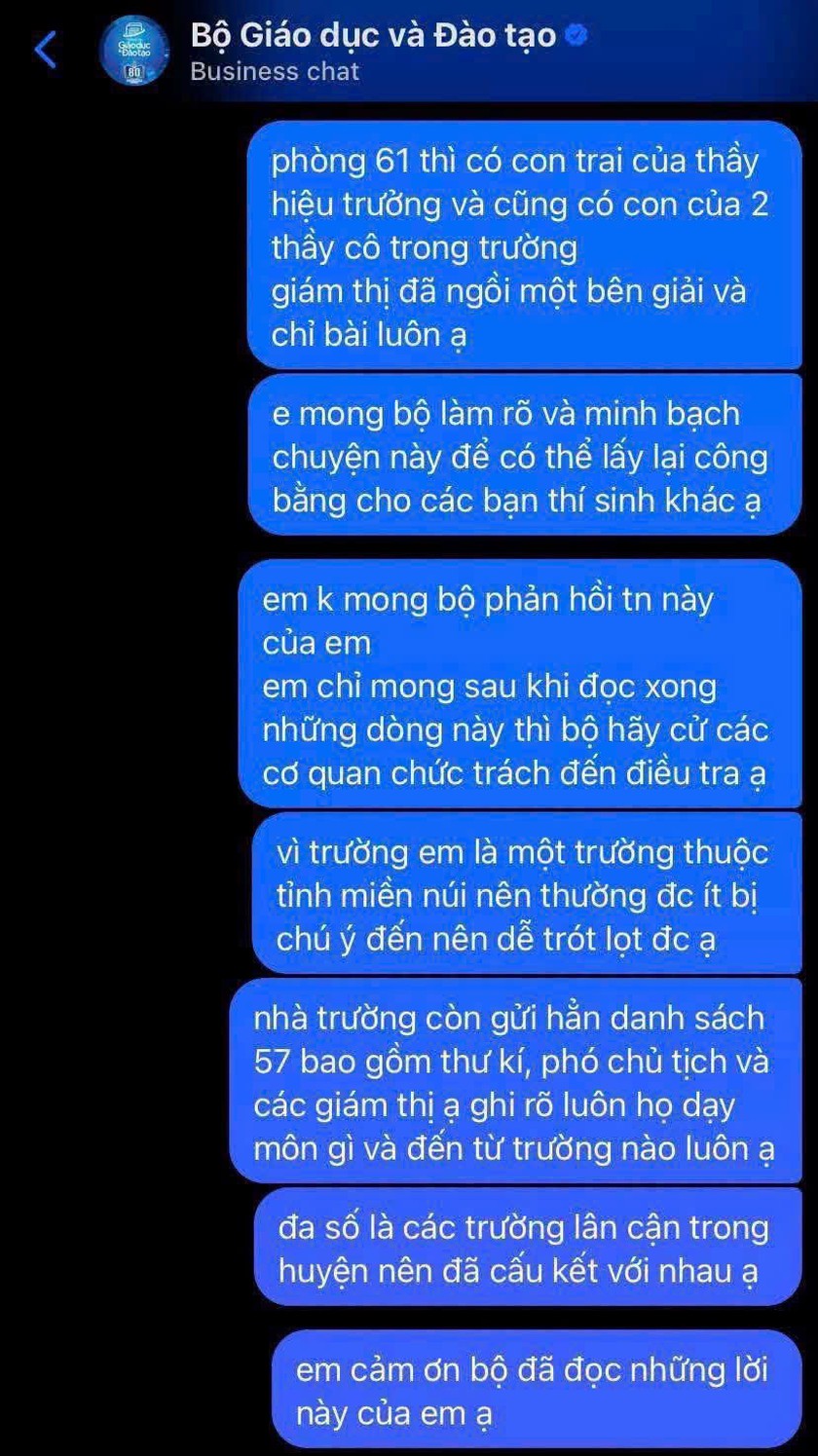 Quảng Trị x&aacute;c minh phản &aacute;nh ti&ecirc;u cực thi tốt nghiệp tại điểm thi Trường Trung học phổ th&ocirc;ng L&ecirc; Trực - Ảnh 2.