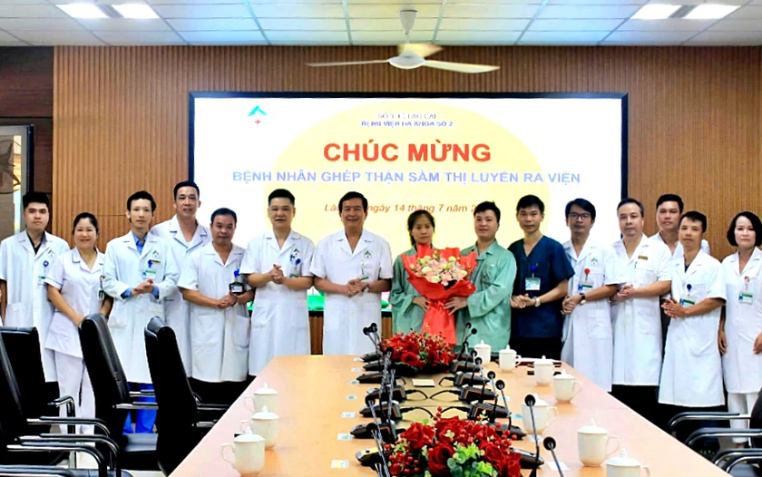Ca ghép thận thứ tư từ người hiến sống xuất viện an toàn tại Bệnh viện đa khoa số 2 Lào Cai - Ảnh 1.
