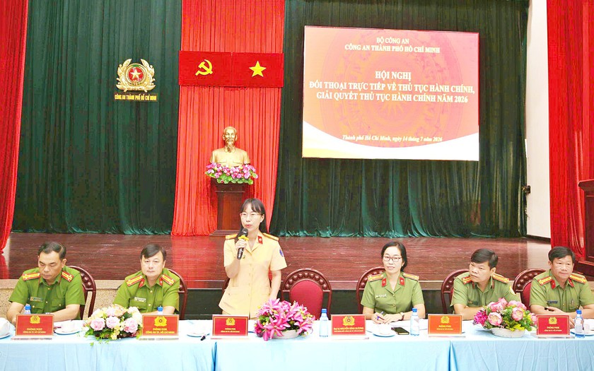C&ocirc;ng an Th&agrave;nh phố Hồ Ch&iacute; Minh giải quyết hồ sơ h&agrave;nh ch&iacute;nh đạt tr&ecirc;n 98% - Ảnh 1.