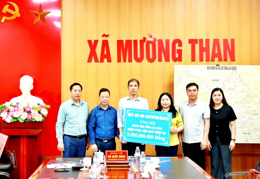 Lào Cai hỗ trợ Lai Châu 3 tỷ đồng khắc phục hậu quả thiên tai - Ảnh 1.