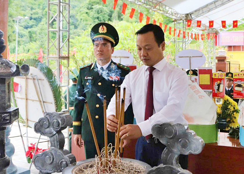 Kh&aacute;nh th&agrave;nh c&ocirc;ng tr&igrave;nh n&acirc;ng cấp Khu tưởng niệm Anh h&ugrave;ng liệt sĩ Trần Văn Thọ tại Điện Bi&ecirc;n - Ảnh 1.