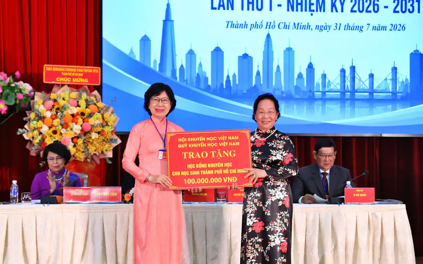 Đại hội Khuyến học Th&agrave;nh phố Hồ Ch&iacute; Minh: Chủ động hội nhập, nh&acirc;n rộng s&aacute;ng kiến học tập suốt đời - Ảnh 6.