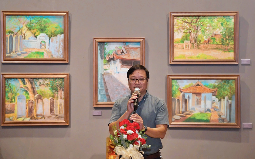 Triển l&atilde;m &ldquo;Quốc Tử Gi&aacute;m trong nghệ thuật&rdquo; nối d&agrave;i niềm tự h&agrave;o truyền thống hiếu học - Ảnh 3.